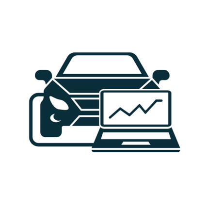 Icon illustrating car diagnostics at Bosch Car Service Northcliff Auto